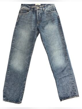 Madewell The Dean Easy Straight Jeans Women's Size 2, 25 inch waist, Denim